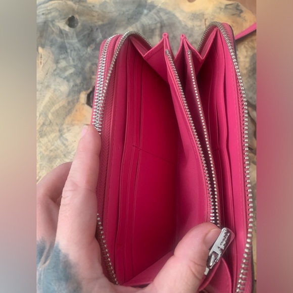 Coach Pink Leather Wristlet Wallet - Picture 14 of 16